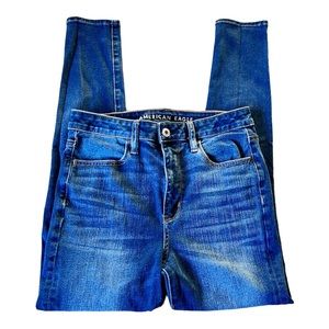 American Eagle 360 Next Level Stretch Super Hi-Rise Jegging Jeans Size 6 Short